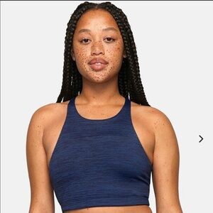Outdoor Voices TechSweat Crop‎ Blue Sports Bra Size Small